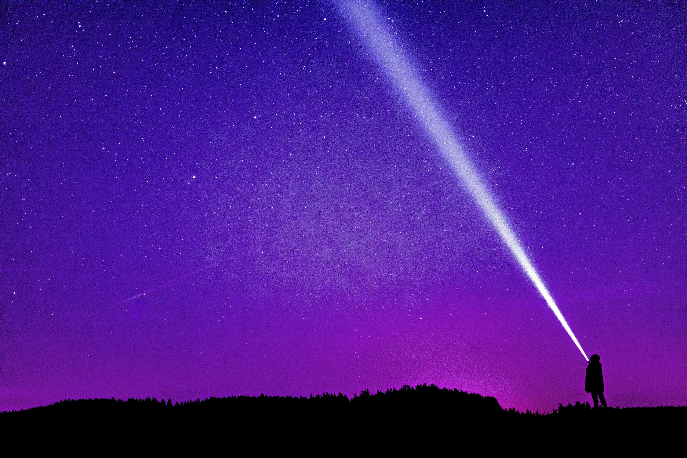 Purple Light Beam